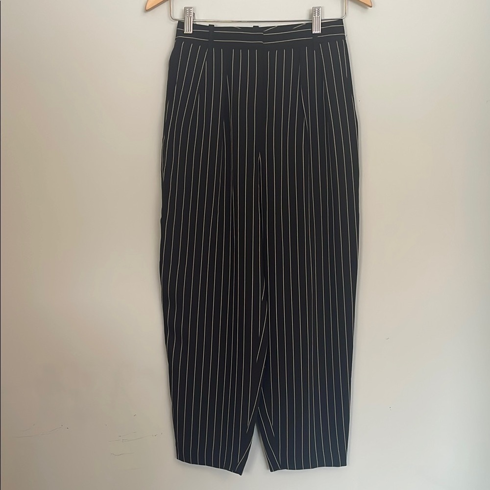 Babaton Black Pinstripe Pants